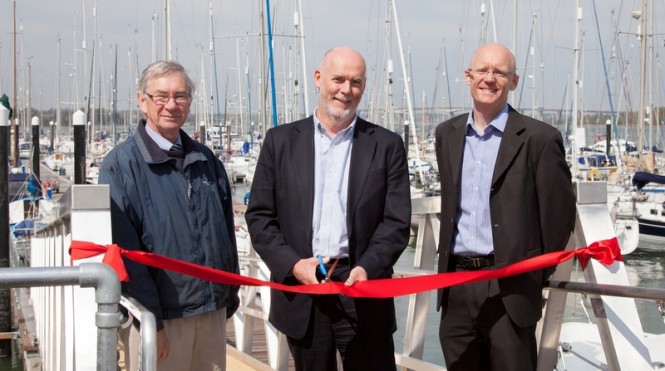 New pontoons officially opened at MDL’s Woolverstone Marina