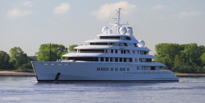 Additional photos and videos of 180m Lurssen superyacht AZZAM