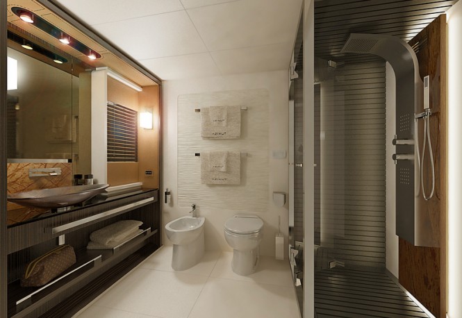Azimut 77S Yacht - Owners Bathroom Azimut 77S Yacht - Owners Bathroom