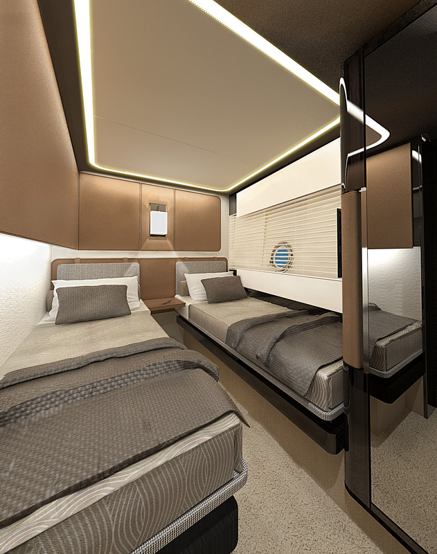 Azimut 77S superyacht - Guest Cabin Azimut 77S superyacht - Guest Cabin