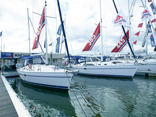 Boats lined up for SCIBS day one