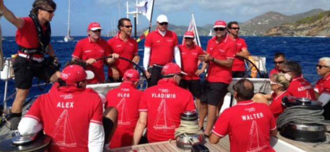 Crew aboard Southern Wind sailing yacht Cape Arrow Crew aboard Southern Wind sailing yacht Cape Arrow