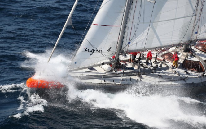 Expedition yacht Tara underway Expedition yacht Tara underway