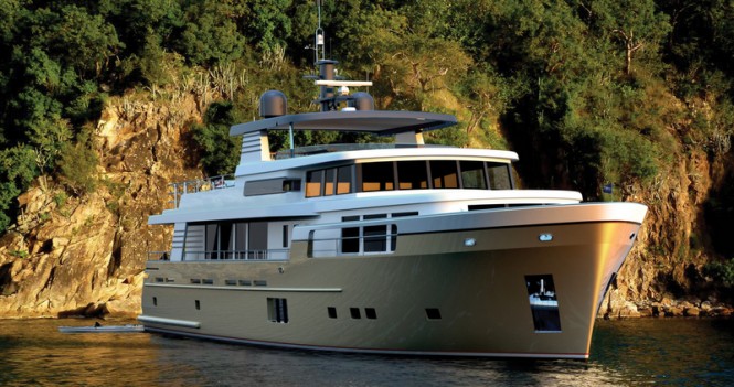 Latest renderings of new Wim van der Valk Continental Trawler 28.00 Raised Pilothouse Yacht