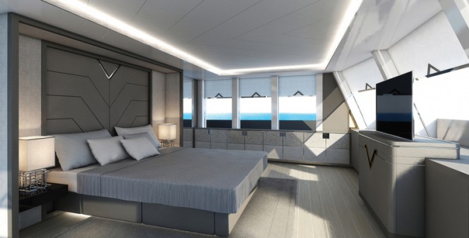 Luxury yacht LOGICA 147-01 - Owners Cabin Luxury yacht LOGICA 147-01 - Owners Cabin