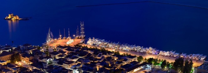 Mediterranean Yacht Show 2014 by night Mediterranean Yacht Show 2014 by night