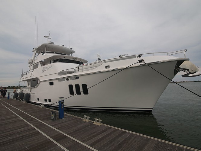 Photos from arrival of Nordhavn 86 superyacht KOONOONA in Malaysia