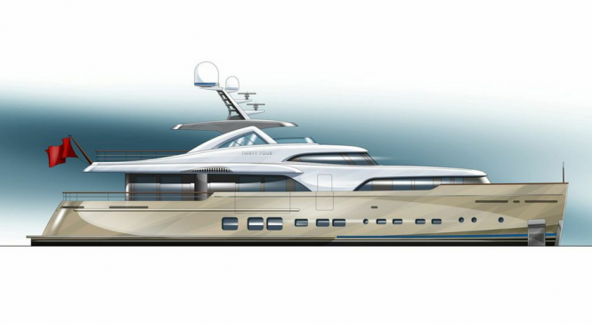Update on construction of Mulder 34m motor yacht BN 100