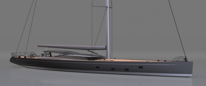 Rendering of the 46m Vitters superyacht Ganesha Rendering of the 46m Vitters superyacht Ganesha