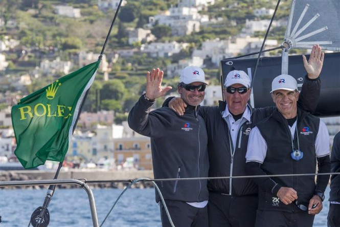 Robertissima III Yacht Crew celebrate the Volcano Race Win - Photo by Rolex Carlo Borlenghi Robertissima III Yacht Crew celebrate the Volcano Race Win - Photo by Rolex Carlo Borlenghi