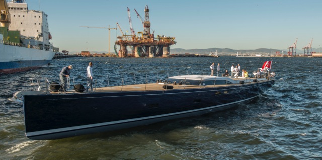 Launch of Southern Wind SW102#03 sailing yacht ‘FARFALLA’