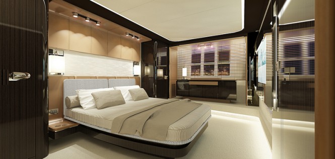 Superyacht Azimut 77S - Owners Cabin Superyacht Azimut 77S - Owners Cabin