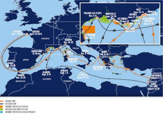 Sailing yacht TARA on new mission in the Mediterranean