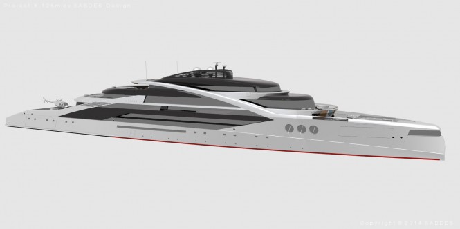 New 125m version of the iconic Motor Yacht Project X by SABDES