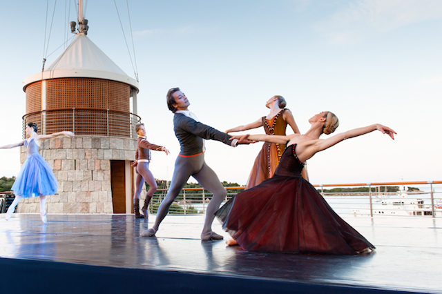 Eleonora Abbagnato, Prima Ballerina of the Paris Opera Ballet delights guests of this evening's dinner Mark Sims | Superyacht Media Eleonora Abbagnato, Prima Ballerina of the Paris Opera Ballet delights guests of this evening's dinner Mark Sims | Superyacht Media