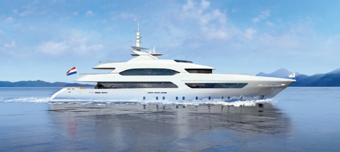 New 47m superyacht Project MARGARITA (hull 16847) launched by Heesen Yachts