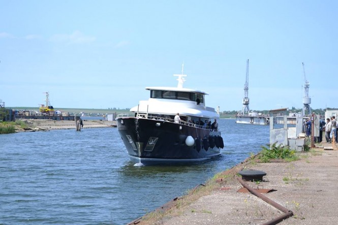 Luxury yacht Destiny on the water Luxury yacht Destiny on the water