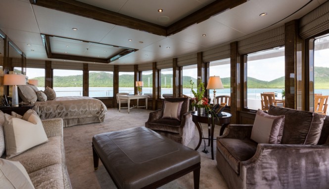 Luxury yacht INVICTUS - Master Stateroom - Photo by Jeff Brown Luxury yacht INVICTUS - Master Stateroom - Photo by Jeff Brown