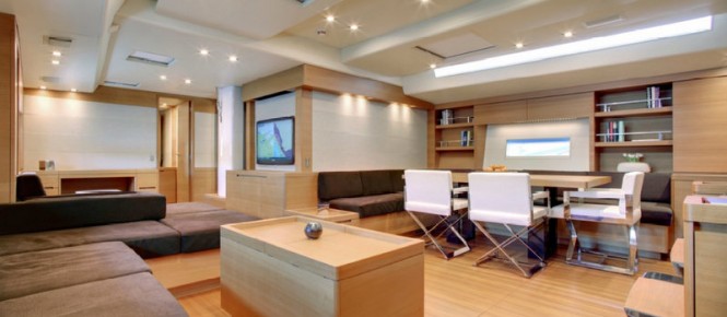 Luxury yacht Kiboko - Saloon - Photo by Carlo Baroncini Luxury yacht Kiboko - Saloon - Photo by Carlo Baroncini