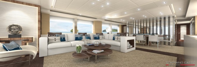Luxury yacht Project Necto - Main Saloon Luxury yacht Project Necto - Main Saloon