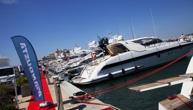 Mangusta yachts on display during the event Mangusta yachts on display during the event