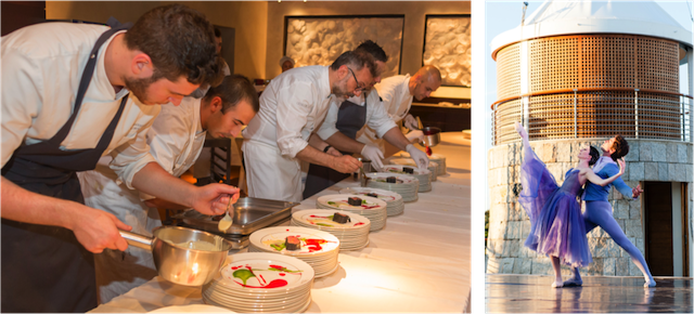 Massimo Bottura delighted owners with his creative menu. The audience was entertained by the Paris Opera Ballet Carlo Borlenghi | Borlenghi Studio Massimo Bottura delighted owners with his creative menu. The audience was entertained by the Paris Opera Ballet Carlo Borlenghi | Borlenghi Studio