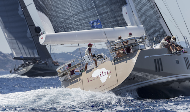 Charter yacht Moonbird and luxury yacht Karibu lead the fron pack - Photo credit to Carlo Borlenghi | Borlenghi Studio Charter yacht Moonbird and luxury yacht Karibu lead the fron pack - Photo credit to Carlo Borlenghi | Borlenghi Studio