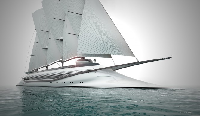 Renderings of the new 133m mega yacht PHOENICIA II concept by Igor Lobanov