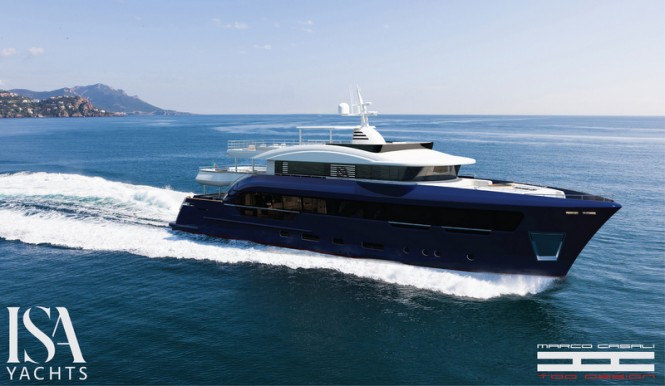 New ISA Berlinetta superyacht series concept unveiled by Marco Casali Too-design studio