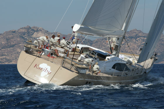 Excellent performance of Oyster 885 super yacht KARIBU at Loro Piana Superyacht Regatta