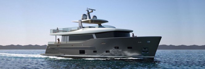 Launch of first Nauta Air 86′ motor yacht YOLO at Cantiere delle Marche