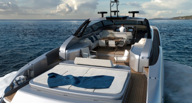Riva 88 Florida superyacht - aft view