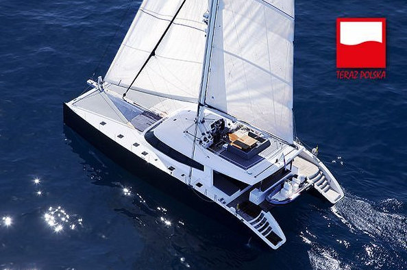 Sunreef 80 Carbon Line Yacht LEVANTE with ‘Teraz Polska’ emblem