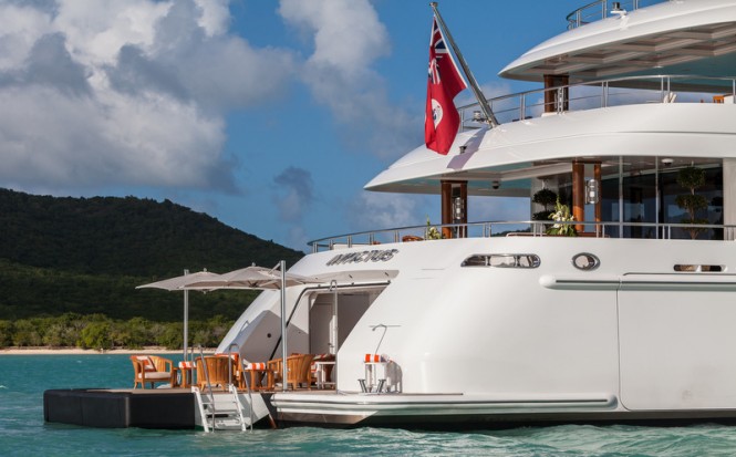 Super yacht INVICTUS - aft view - Photo by Jeff Brown Super yacht INVICTUS - aft view - Photo by Jeff Brown