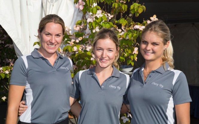 Tablescaping’s “Professional Judges Award” went to Elaine Cameron, Mallory Mcateer and Milrie Swanepoel of charter yacht Chevy Toy Tablescaping’s “Professional Judges Award” went to Elaine Cameron, Mallory Mcateer and Milrie Swanepoel of Chevy Toy