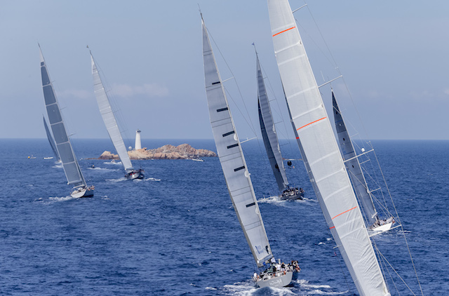 The fleet compressed as they rounded the islands of La Maddalena which made for exciting racing Carlo Borlenghi | Borlenghi Studio The fleet compressed as they rounded the islands of La Maddalena which made for exciting racing Carlo Borlenghi | Borlenghi Studio