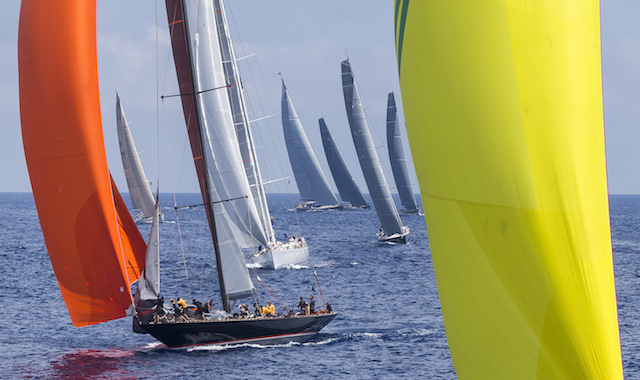 The fleet hoist their spinnakers for a long downwind leg to bomb alley Carlo Borlenghi | Borlenghi Studio The fleet hoist their spinnakers for a long downwind leg to bomb alley Carlo Borlenghi | Borlenghi Studio