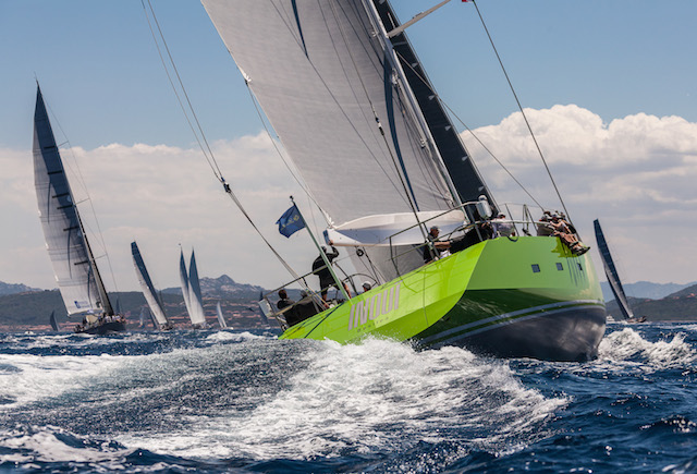 The owner of Inoui was pleased with their performance and didn't want to stop racing! Jeff Brown | Superyacht Media The owner of Inoui was pleased with their performance and didn't want to stop racing! Jeff Brown | Superyacht Media