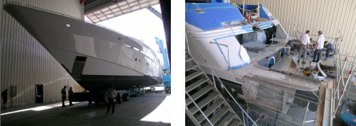 Derecktor Florida working on extensive refit of 131’ Heesen motor yacht MIRAGE