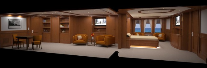 135ft JFA superyacht - Owners Cabin 135ft JFA superyacht - Owners Cabin