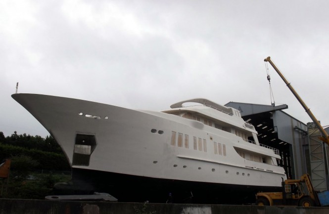 135ft JFA yacht under construction 135ft JFA yacht under construction