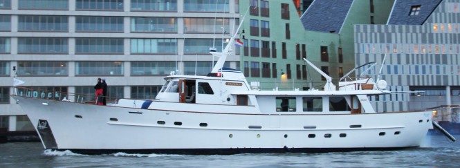 Refitted 26m Feadship motor yacht Olympia (ex Monara) with items by FEEBE