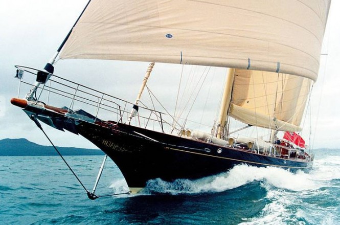 43m sailing yacht ASGARD (ex Hetairos) under refit at Holland Jachtbouw