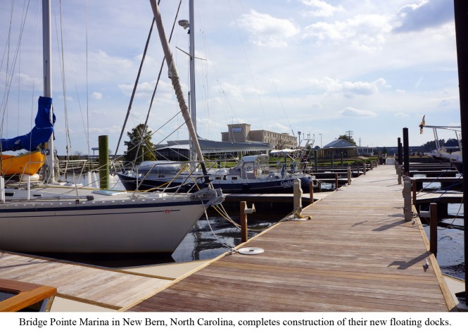 Bridge Pointe Hotel & Marina with new docks by Bellingham Marine
