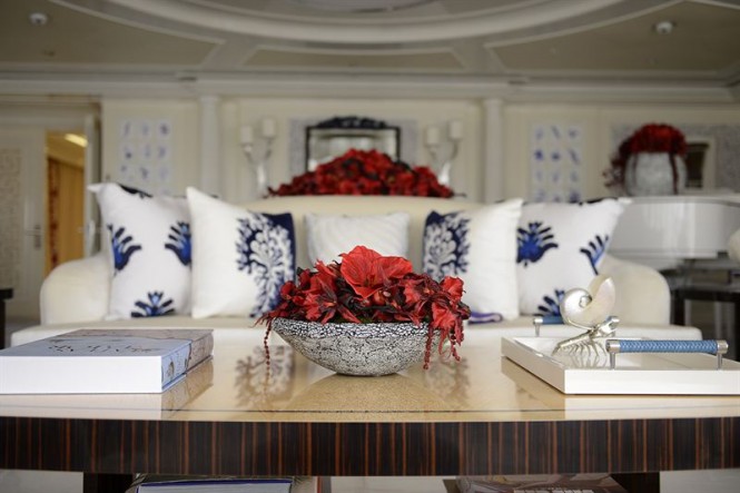Bespoke installation for 87m Lurssen motor yacht ACE by Floriture