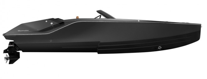 Frauscher 747 Mirage luxury yacht tender - side view Frauscher 747 Mirage luxury yacht tender - side view