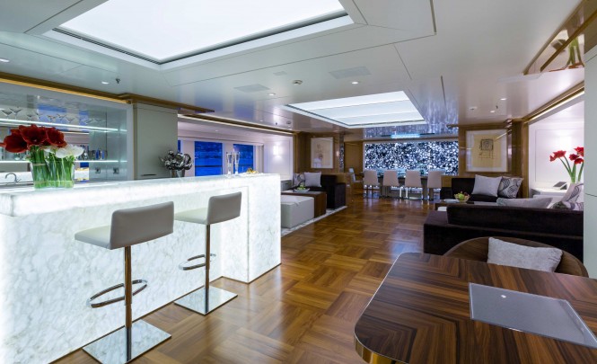Galaxy Yacht - Saloon - Photo by Jeff Brown Galaxy Yacht - Saloon - Photo by Jeff Brown