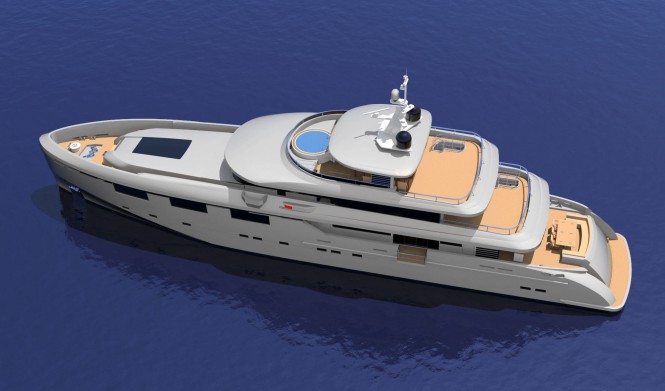 Heysea 50M Yacht - top view Heysea 50M Yacht - top view