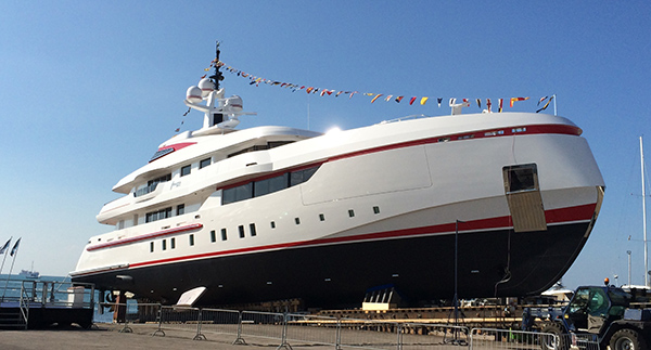 Launch of 54m ISA motor yacht FOREVER ONE designed by Horacio Bozzo