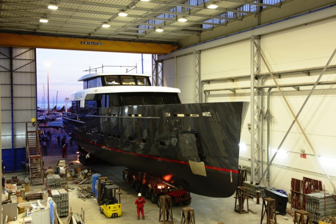 Photos and video from launch of Logica 147/01 motor yacht ‘My Logica’